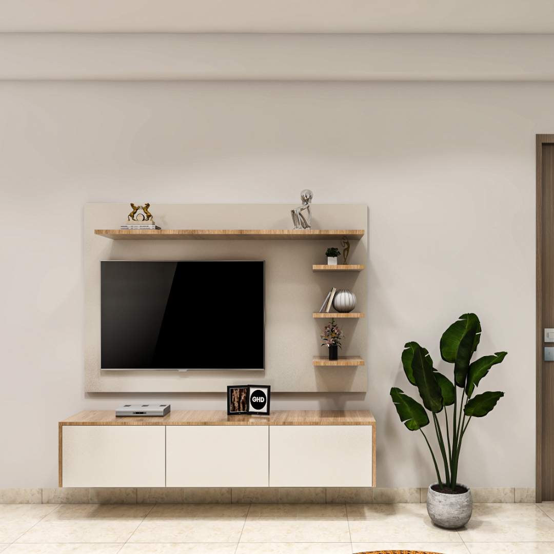 Acharya Interior Decorators - Latest update - Minimalist TV Design in Hebbal