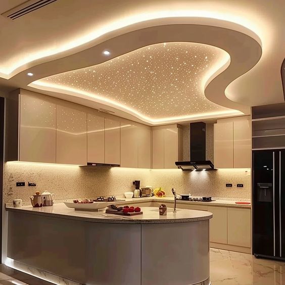 Acharya Interior Decorators - Latest update - Pop Ceiling Design for Kitchen in Bangalore